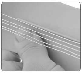 Wire warped on loom